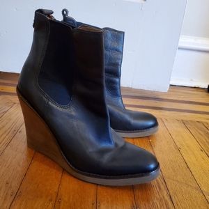 Lucky Brand Wedge Booties sz 8
